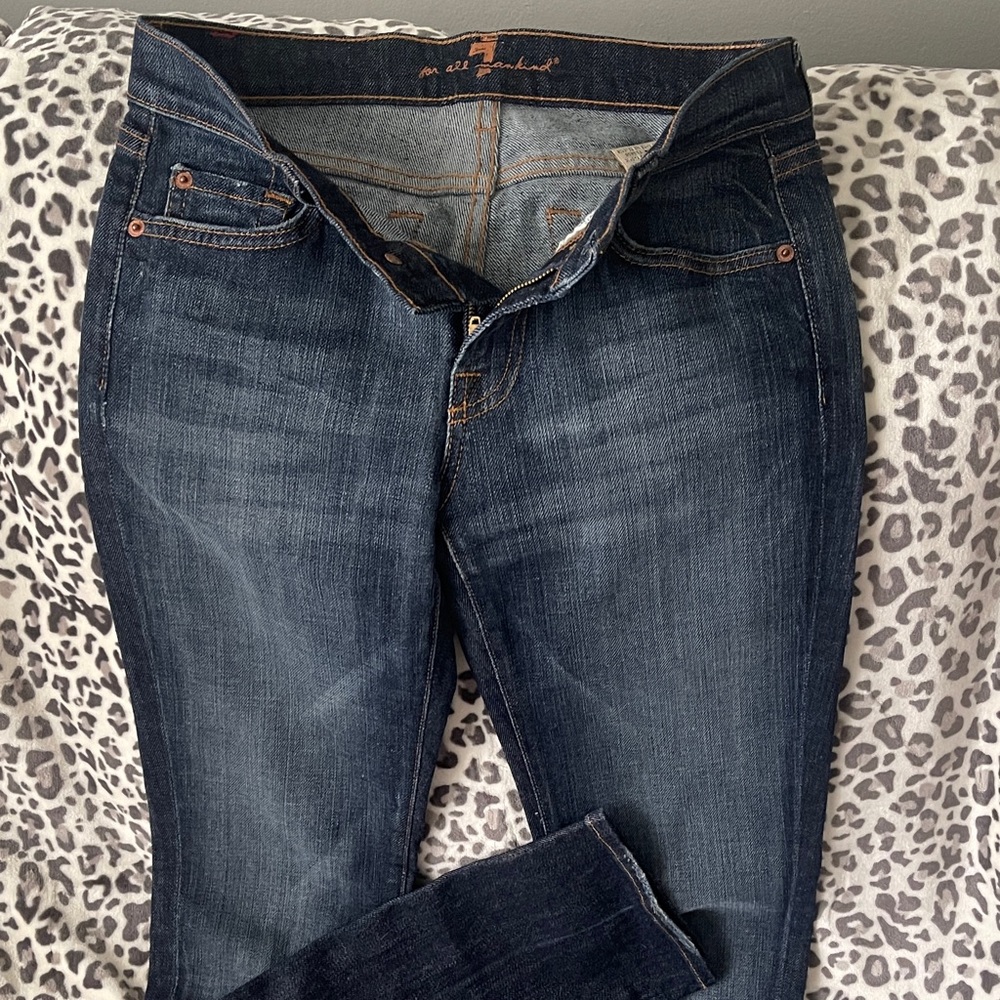 7 For All Mankind Deep Blue Jeans